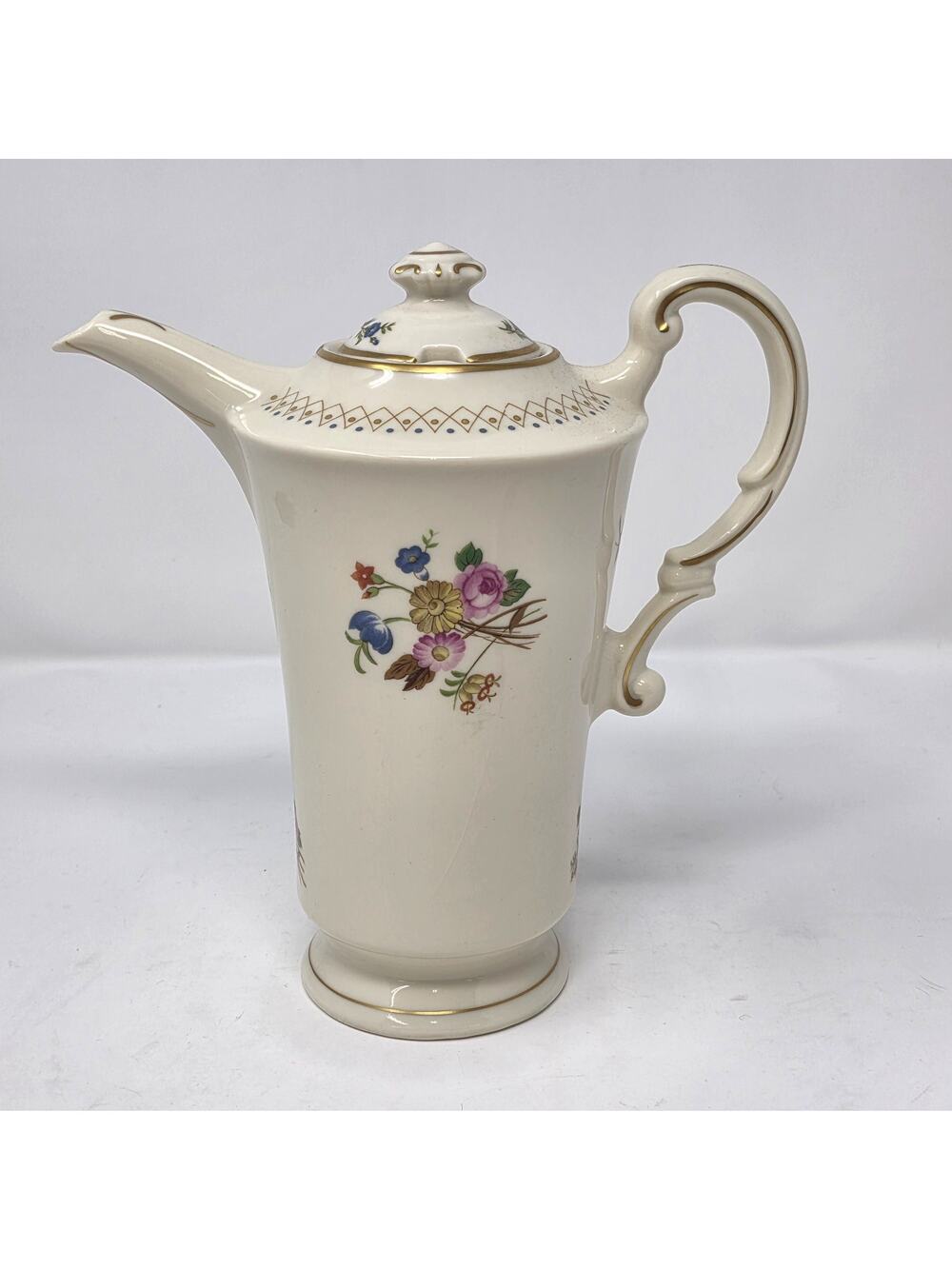 VTG Old Ivory Syracuse China Coventry OPCO Coffee Tea pot Made in America USA